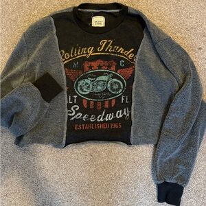 Cozy Graphic Modish Rebel crew neck sweater